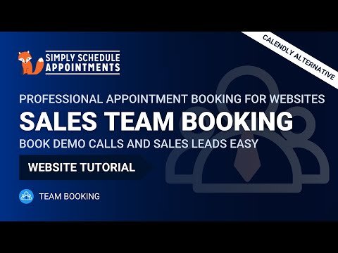 How to Set Up Sales Meetings for Websites | Calendly Alternative | Simply Schedule Appointments