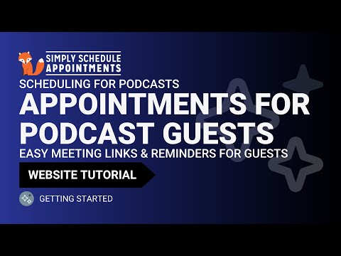 Podcast Booking System Tutorial | Easy Booking for Podcast Guests | Simply Schedule Appointments