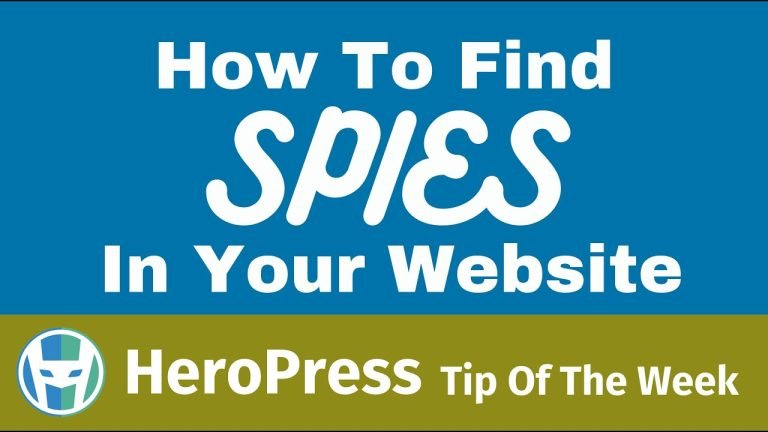 How To Find Spies In Your Website