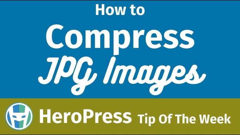 How To Compress JPG Images
