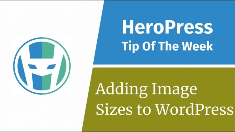 Adding Image Sizes to WordPress