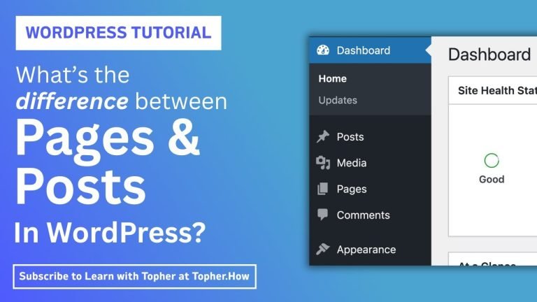 What's the different between Pages and Posts in WordPress?