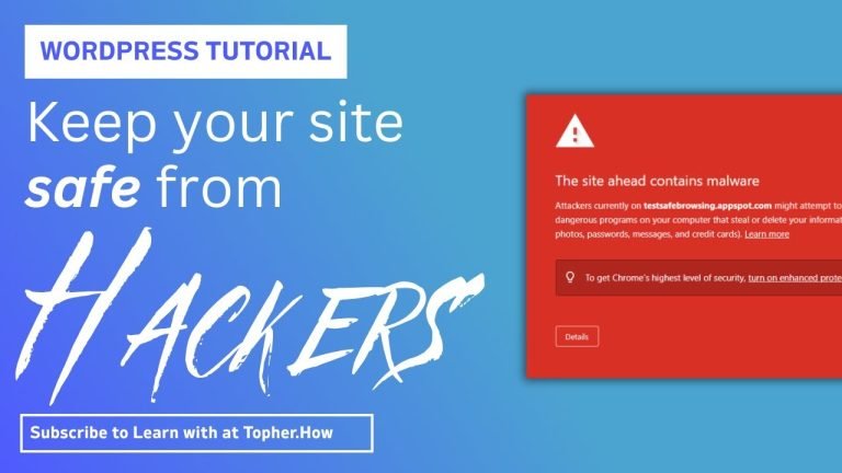 Keep your WordPress site safe from HACKERS!