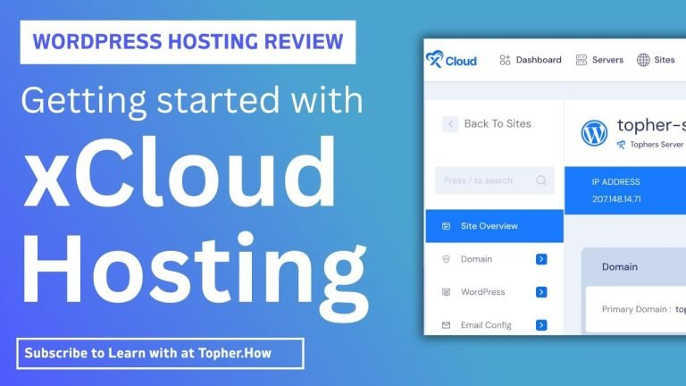Getting Started With xCloud Web Hosting