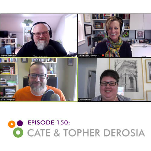Episode 150 – Cate and Topher DeRosia – Hallway Chats