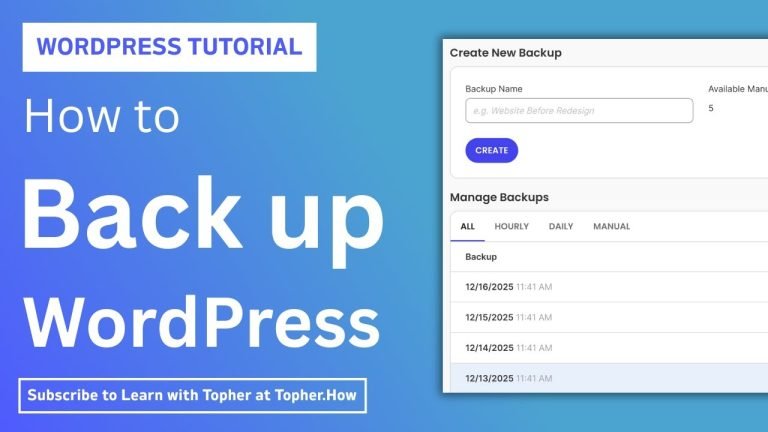 What's the best way to back up my WordPress site?