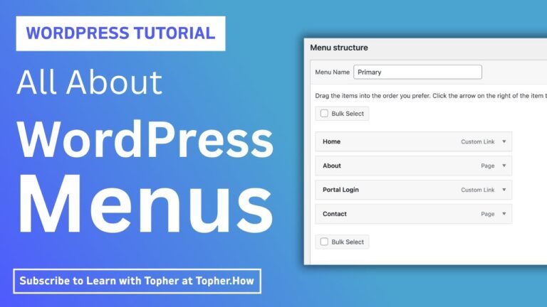 How Do I Use WordPress Menus?