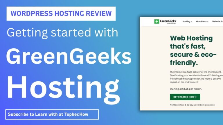 Trying out the GreenGeeks WordPress hosting panel for the first time!