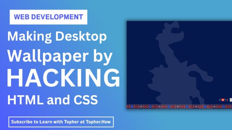 Create wesktop wallpaper by hacking the HTML and CSS on a website
